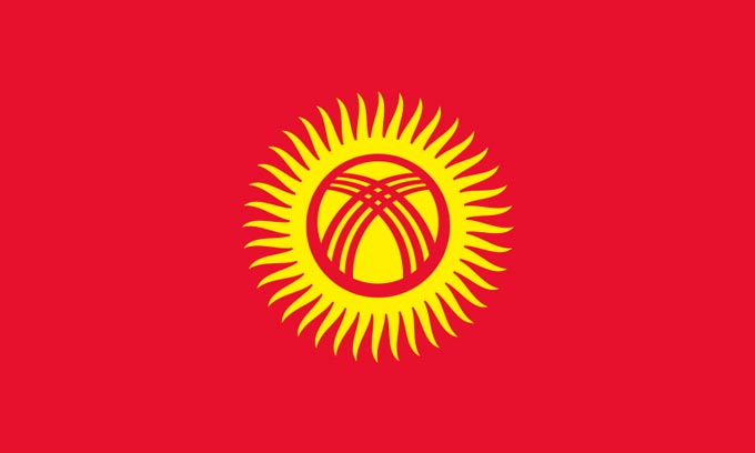 Flag of Kyrgyzstan