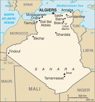 Algeria map