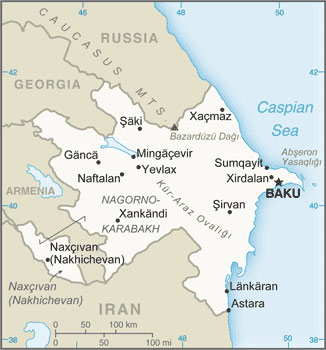 Azerbaijan map