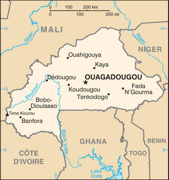 Burkina Faso map