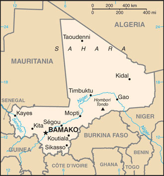 Mali map