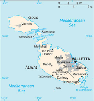 Malta map