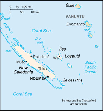 New Caledonia map