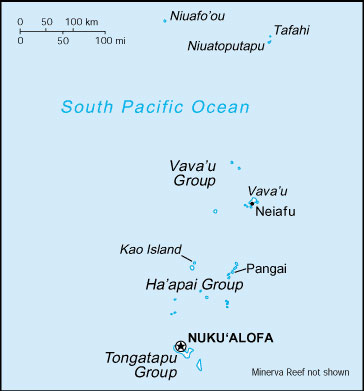 Tonga map