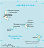 Map of Comoros