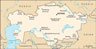 Map of Kazakhstan