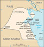 Map of Kuwait